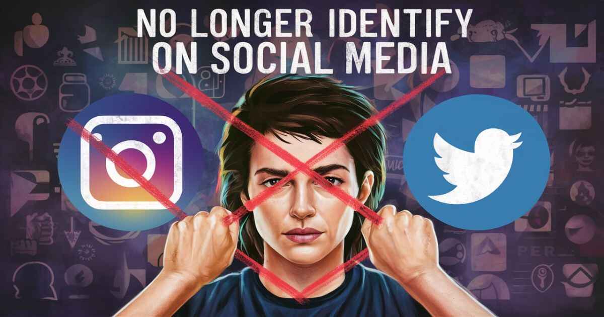 No Longer Identify on Social Media